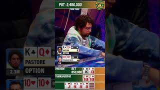 MINDBLOWING 200 IQ POKER READ AT 2022 WSOP EUROPE MAIN EVENT poker shorts pokershorts [upl. by Laurel933]