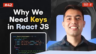 42 Why Keys Are Important in React JS Common Problems amp Solutions Explained with Animation [upl. by Anemij144]