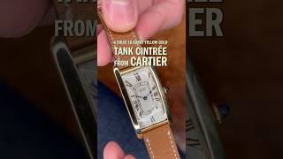 Rare 1920s Cartier France Tank Cintrée cartier cartierwatch vintagecartier rarewatch watches [upl. by Asi]