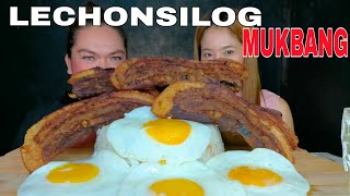 LECHONSILOG MUKBANG  MUKBANG PHILIPPINES  FILIPINO FOOD MUKBANG [upl. by Calandria648]