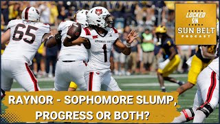 Arkansas States QB Jaylen Raynor  Sophomore Slump Progress or Both [upl. by Alleacim]