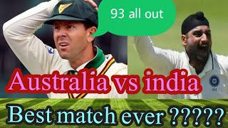 india greatest test victory  ind vs aus 4th test 2004 [upl. by Joli498]