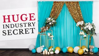 The BEST Full Fabric DIY Backdrop Tutorial [upl. by Adnopoz222]