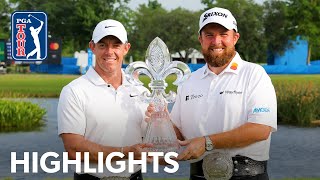 McIlroy and Lowry’s winning highlights from Zurich Classic  2024 [upl. by Aivataj]