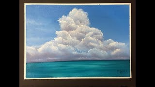 161 How to paint Cumulus Clouds for beginners ACRYLIC [upl. by Anthe]