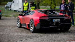 Prior Design Supercar Tour 2015  Accelerations Revs Burnouts [upl. by Ahsyla]