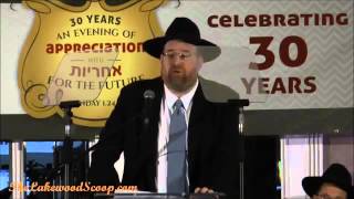 Shlomo Yehuda Rechnitz Speech about Lakewood schools Jan 24 2016 [upl. by Lleuqram965]