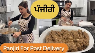 Panjiri Recipe How To Make Panjiri For New Mother Easy Panjiri Recipe Cooking With Harman [upl. by Idelson]