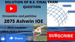 Given with velocity of steady incompressible flow determine the equation of streamline and time t [upl. by Edas]