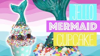 How To Make Jello Mermaid Tail Cupcakes  Food Hacks For Kids  Kids Cooking and Crafts [upl. by Ardnac]