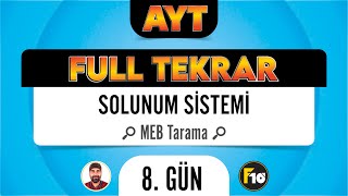 MEB Biyoloji Kitabı Solunum Sistemi Taraması F10 Full Tekrar Kampı [upl. by Nehtiek]