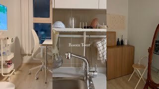 ROOM TOUR 사주에 나무가 없어서 우드톤 인테리어 7평 원룸 오피스텔 룸투어 포근한 자취 로망 실현하기 [upl. by Eustatius347]