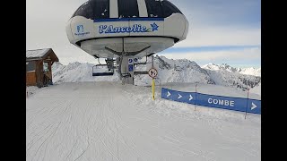 Pralognan La Vanoise ski run From the top [upl. by Yenahteb]