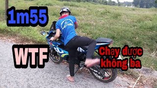 1m55 có chạy được GSX R150 hay không [upl. by Oisorbma]