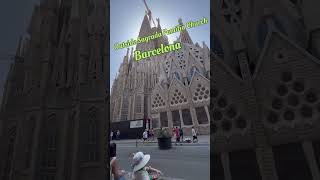 Sagrada familia Church short church travel europe [upl. by Maddocks]