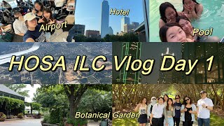 HOSA ILC Vlog 2023 Dallas Texas Day 1 Airport Garden  More [upl. by Irodim105]