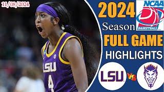 LSU vs Northwestern State FULL Highlights Nov 82024  College Womens Basketball 2024  Ncaa today [upl. by Brade219]