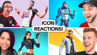 EVERY Fortnite Streamer Icon Skin Reaction [upl. by Hawk]