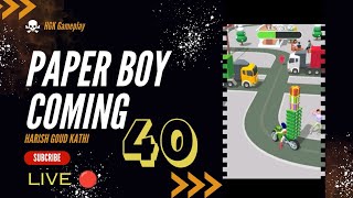 PAPER BOY 🗞️ LIVE 🔴 40 Best timepass game Harish GK gameplay shorts trending viral games [upl. by Elleneg]