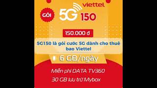 Gói cước 5G150 Viettel [upl. by Llyrad515]