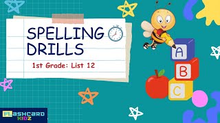 Spelling Drills 1st Grade List 12 [upl. by Alasteir159]