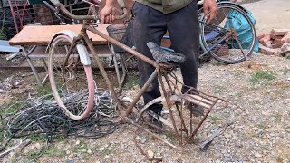 Old 1973 Unified Nam Bicycle Restoration Project  Skills To Restore And Repair Antique Bicycles [upl. by Dianuj]