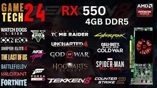 AMD RX 550 Gaming Performance in 2024 [upl. by Omiseno]