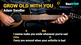 Grow Old With You  Adam Sandler 1998 Easy Guitar Chords Tutorial with Lyrics [upl. by Noslien]