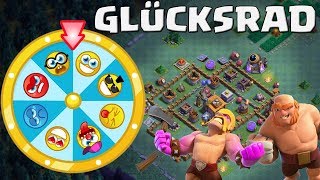 GLÜCKSRAD BESTIMMT MEINE TRUPPEN IM NACHTDORF  Clash of Clans Deutsch German [upl. by Volotta]