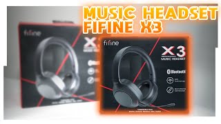 Music Headset  Fifine X3  Uma ótima opção para ouvir músicas e fazer chamadas [upl. by Neveda]