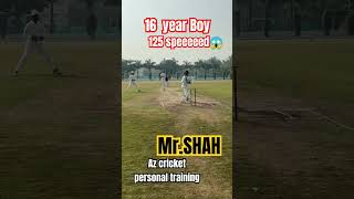 16 year old mrshah bowling az cricket personal training Banswara cricket cricketlover ipl yt [upl. by Giacinta]