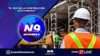 quotEL 90 DE LA CONSTRUCCIÓN ESTÁ PARADAquot  NOTICIERO 9 [upl. by Nylirrehs18]