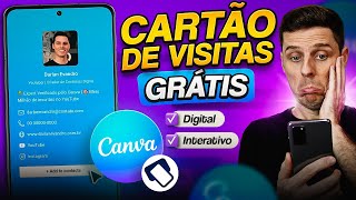 RENDA EXTRA  Como Criar um Cartão de Visitas Digital Grátis e Interativo Usando o Canva e Typecard [upl. by Iover]