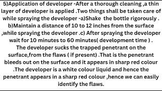 DPT  DYE PENETRANT TEST [upl. by Ellwood]