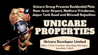 Unicare Group Presents Residential Plots in Mathura Virndavan and Jevar International Airport [upl. by Molahs]