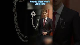 How to Wear Mens Lapel Pins [upl. by Atirec]