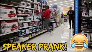 INTENSE WALMART SPEAKER PRANK  KICKED OUT [upl. by Diamante]