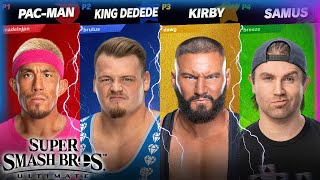 BRON BREAKKER vs BRUTUS vs AKIRA TOZAWA vs TYLER BREEZE  Super Smash Bros Ultimate [upl. by Abbye]