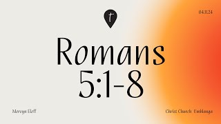 CCU 3rd November 2024  ROMANS 518 [upl. by Willis]