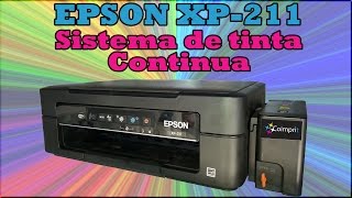 IMPRESORA EPSON XP211  SISTEMA DE TINTA CONTINUA [upl. by Giraldo]