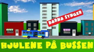 Barnesanger  Hjulene på Bussen  Lær med Liam  Barne TV norsk [upl. by Micro454]