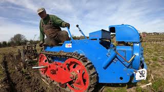 1953 Ransomes MG6 Crawler 06 Litre 1Cyl Petrol Tractor 8 HP with Ransomes Plough [upl. by Loredo]