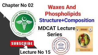 Waxes And Phospholipids Class 11 Biology  Chapter No02  Biological Molecules  Lecture No 15 [upl. by Leif]