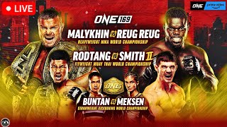 ONE 169 Malykhin vs Reug Reug  LIVE STREAM  MMA Muay Thai Kickboxing WATCH PARTY  PRIME Video [upl. by Codee]