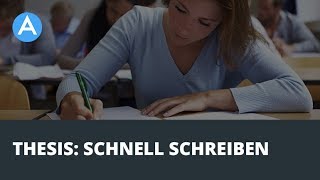 Bachelor  Master Thesis  Schneller schreiben mit diesen 12 Tipps [upl. by Eelirem]