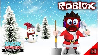 ROBLOX indonesia 65 Snow Shoveling Simulator  Bersihin Salju Buat Kasih Makan Boneka Salju [upl. by Vashti]