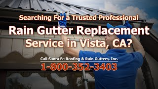 Rain Gutter Replacement Vista CA [upl. by Anitsugua]