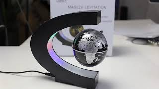 C Shaped Magnetic Levitating Earth Globe Lamp [upl. by Celestia353]