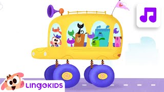 WHEELS ON THE BUS 🚌🎶 Nursery Rhymes  Lingokids [upl. by Laurent]