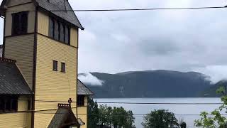 Strong nature landscape along the road 55 Vadheim Høyanger Balestrand in 5 min august norway [upl. by Layol849]